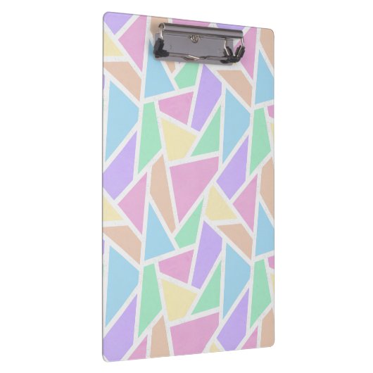 Pastelregenboogmozaïekpatroon Klembord (Rechts)
