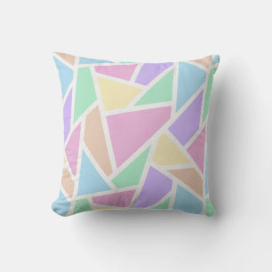 Pastelregenboogmozaïekpatroon Kussen