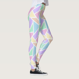 Pastelregenboogmozaïekpatroon Leggings
