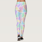Pastelregenboogmozaïekpatroon Leggings (Achterkant)