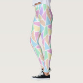 Pastelregenboogmozaïekpatroon Leggings (Links)