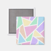 Pastelregenboogmozaïekpatroon Magneet (Voorkant / Achterkant)