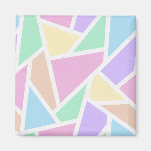 Pastelregenboogmozaïekpatroon Magneet (Voorkant)