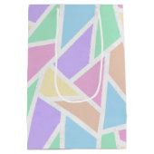 Pastelregenboogmozaïekpatroon Medium Cadeauzakje (Achterkant)