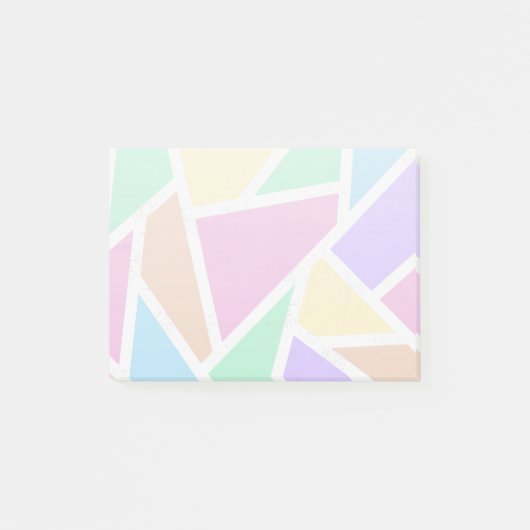 Pastelregenboogmozaïekpatroon Post-it® Notes (Voorkant)