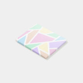 Pastelregenboogmozaïekpatroon Post-it® Notes (Schuin)