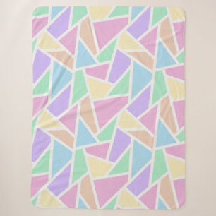 Pastelregenboogmozaïekpatroon Sherpa Deken