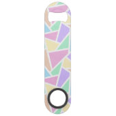 Pastelregenboogmozaïekpatroon Speed Flessenopener (Achterkant)