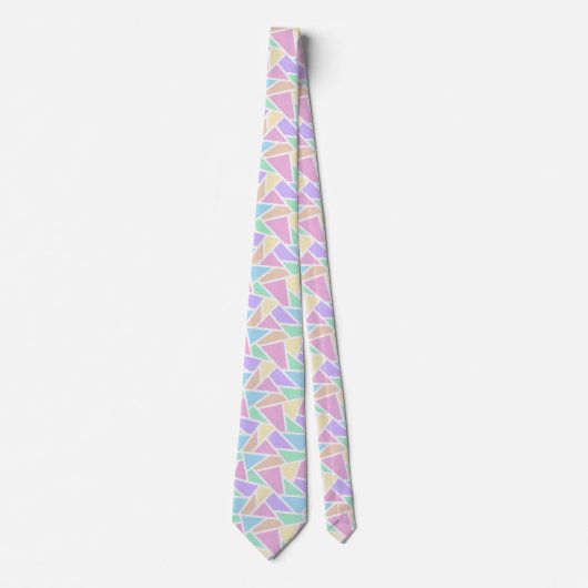 Pastelregenboogmozaïekpatroon Stropdas (Voorkant)
