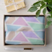 Pastelregenboogmozaïekpatroon Tissuepapier (Geschenk)