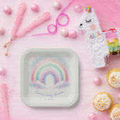 Pastelregenboogpapier Bord | Partij van het baby s (Feest)