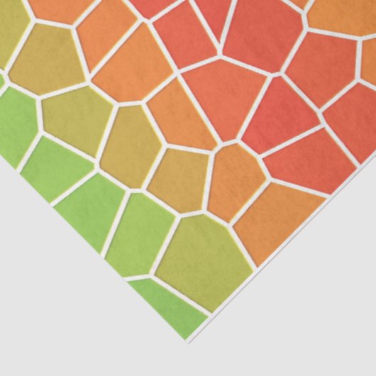 pastelregenboogpapier voor mozaïeken tissuepapier (Detail)