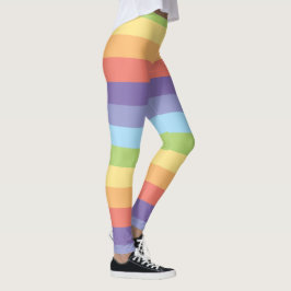 Pastelregenboogstrepen Gay Pride Leggings