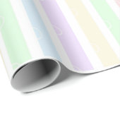 pastelregenboogstrepen Verpakkingspapier Cadeaupapier (Rol Hoek)