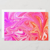  pastelregenboogwerveling briefpapier (Voorkant / Achterkant)