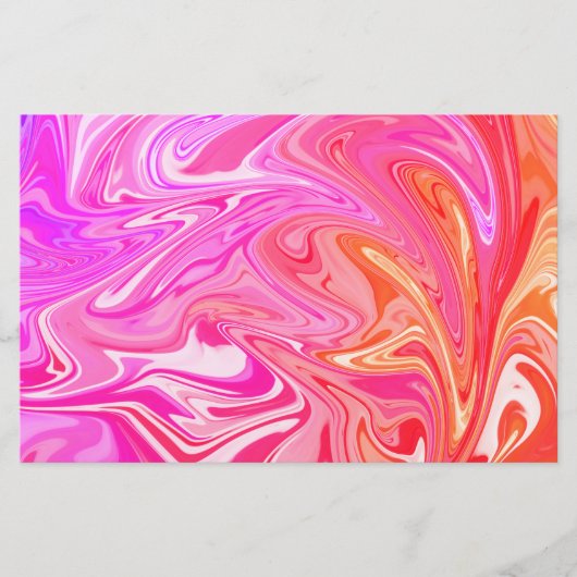  pastelregenboogwerveling briefpapier (Voorkant)