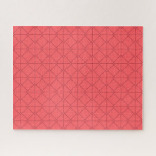 Pastelrood, koel, trendy, decoratieve illustratie legpuzzel