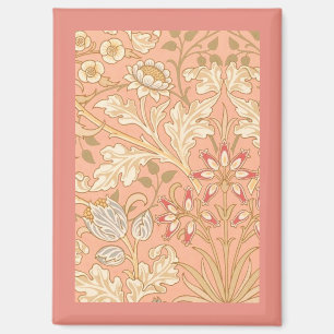 Pastelroze Bloemen Magneet