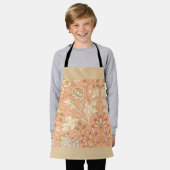Pastelroze Bloemen Schort (Gedragen)