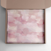 Pastelroze blos abstracte penseelstreek beschilder tissuepapier