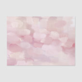 Pastelroze blos abstracte penseelstreek beschilder tissuepapier (Voorkant)