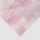 Pastelroze blos abstracte penseelstreek beschilder tissuepapier (Detail)