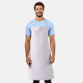 Pastelroze effen kleur schort (Gedragen)