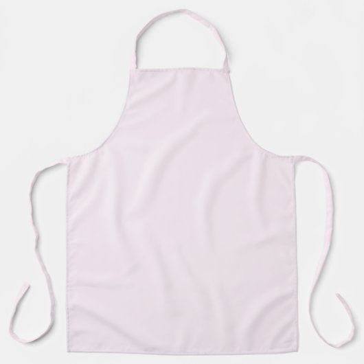 Pastelroze effen kleur schort (Voorkant)