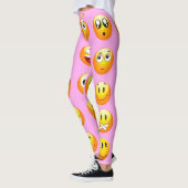 pastelroze emoji leggings (Links)