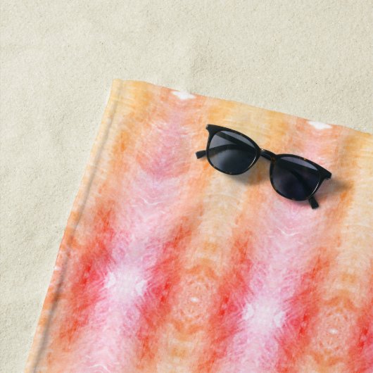 Pastelroze en geel Kind Strandlaken (In situ)