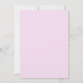 Pastelroze en lavendel Ombre Strik Doop Kaart (Achterkant)