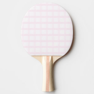 Pastelroze en roze kwartsroze geruite patroon tafeltennisbatje