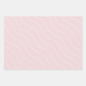 Pastelroze en wit gebloemd inpakpapier vel (Voorkant 2)