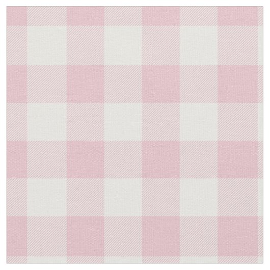 Pastelroze en wit geruit gingham stof (Close Up)