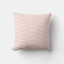 Pastelroze en witte golvende lijnen ontwerp