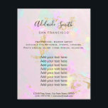 pastelroze fotoontwerpflyer flyer<br><div class="desc">schoonheidssalon professionele make - up kunstenaar flyer</div>