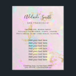 pastelroze fotoontwerpflyer flyer<br><div class="desc">schoonheidssalon professionele make - up kunstenaar flyer</div>