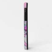 pastelroze fractale kunst iPhone hoesje (Achterkant/links)