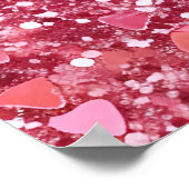 pastelroze glitter poster (Hoek)