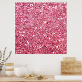 pastelroze glitter poster (Keuken)