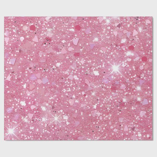 pastelroze glitterpapier cadeaupapier (Vlak)