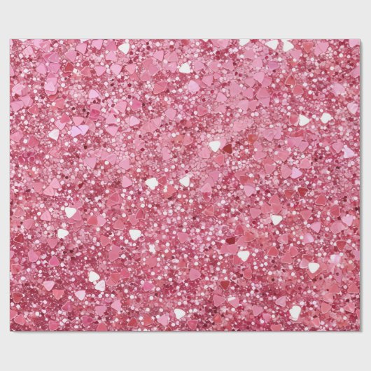 pastelroze glitterpapier cadeaupapier (Vlak)