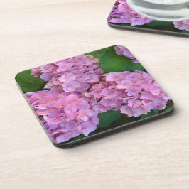 Pastelroze Hortensia hydrangea bloemen Bier Onderzetter