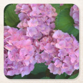 Pastelroze Hortensia hydrangea bloemen Kartonnen Onderzetters (Voorkant)