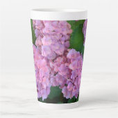 Pastelroze Hortensia hydrangea bloemen Latte Mok (Voorkant)