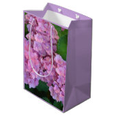 Pastelroze Hortensia hydrangea bloemen Medium Cadeauzakje (Achterkant Gekanteld)
