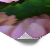 Pastelroze Hortensia hydrangea bloemen Poster (Hoek)