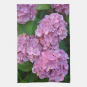 Pastelroze Hortensia hydrangea bloemen Theedoek (Verticaal)