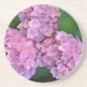 Pastelroze Hortensia hydrangea bloemen Zandsteen Onderzetter (Voorkant)