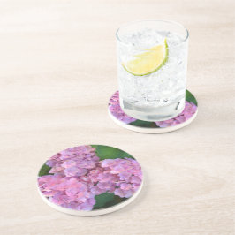 Pastelroze Hortensia hydrangea bloemen Zandsteen Onderzetter